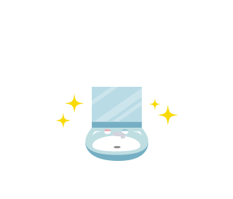 洗面所のイラスト